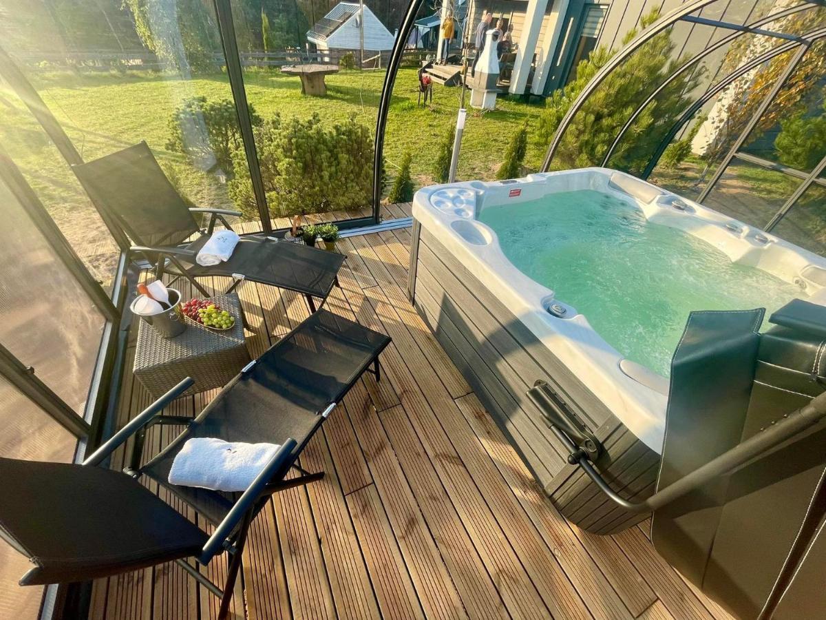 Osada Skoczkowo Komfortowe Domki Z Jacuzzi Nad Jeziorem- Sauna- Balia- Prywatny Staw Wedkarski Podiazy Exterior foto